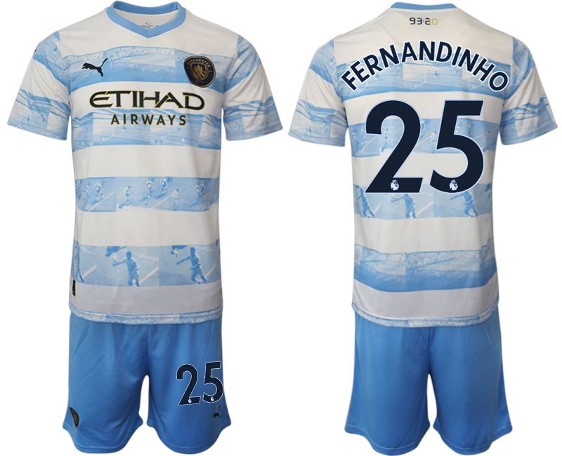 Men 2022-2023 Club Manchester City blue #25 Soccer Jersey